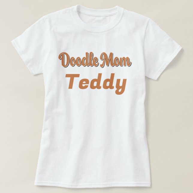 Benutzerdefinierte Bernedoodle Doodle Mama Tricolo T-Shirt (Design vorne)