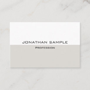 Benutzerdefinierte Berufliche Elegante Moderne Vor Visitenkarte
