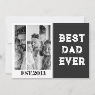 Benutzerdefinierte Best Dad Ever Foto-Collage EST  Einladung