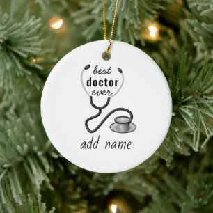 Benutzerdefinierte Beste Ärztin/Bester Arzt Aller  Keramik Ornament
