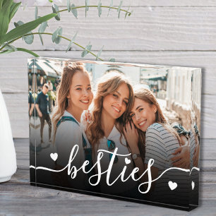 Benutzerdefinierte beste Freundinnen beste Freunde Fotoblock