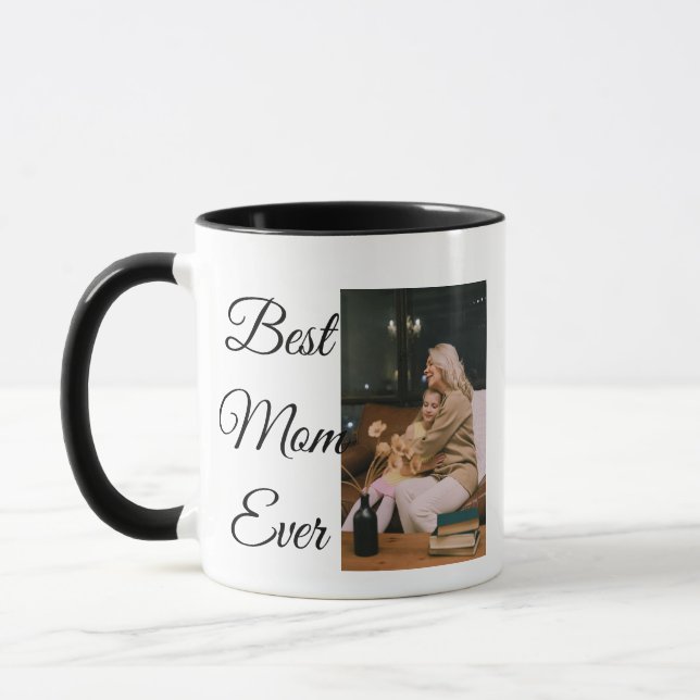 Benutzerdefinierte beste Mama je Tasse - Personali (Links)