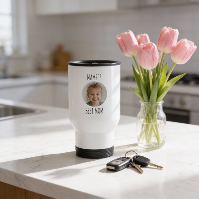 Benutzerdefinierte Beste Mama | Personalisiertes G Reisebecher (Von Creator hochgeladen)