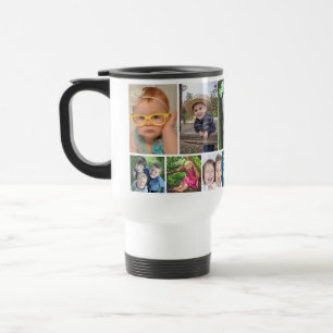 Benutzerdefinierte Beste Mama überhaupt Blau 10 Fo Reisebecher