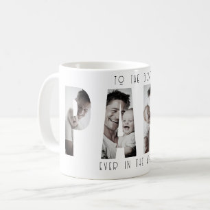 Benutzerdefinierte Beste-Papa-aller-Zeit-Foto-Coll Kaffeetasse