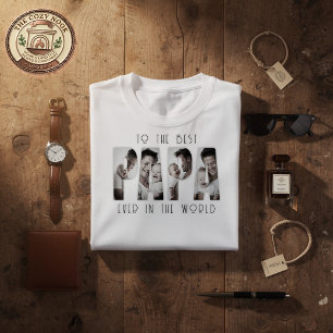 Benutzerdefinierte Beste-Papa-aller-Zeiten-Foto-Co T-Shirt