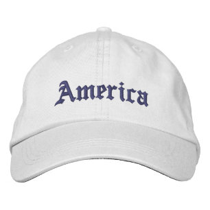Benutzerdefinierte bestickte Amerika-Monogramm-Lan Baseballkappe