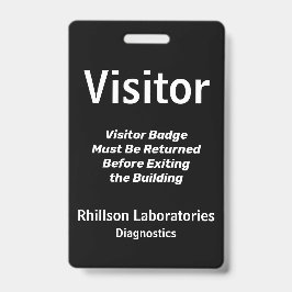 Benutzerdefinierte Besucherkennung Ausweis