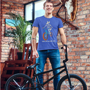 Benutzerdefinierte Bildunterschrift Skelett auf ei T-Shirt
