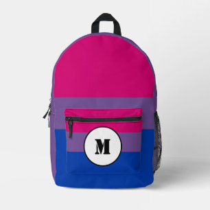 Benutzerdefinierte Bisexuellen-Flagge Bedruckter Rucksack