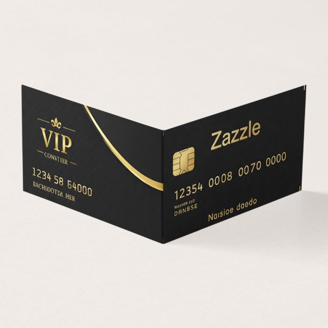 Benutzerdefinierte Black Business Card (Vorderseite)