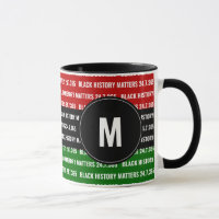 Benutzerdefinierte BLACK HISTORY Monogramm-Tasse
