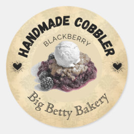Benutzerdefinierte BlackBerry Cobbler-Labels | Vin Runder Aufkleber