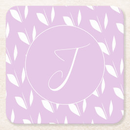 Benutzerdefinierte Blätter für die erste weiße Sil Rechteckiger Pappuntersetzer