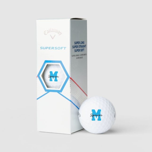 benutzerdefinierte blaue Monografie (Kennzeichnung Golfball (Verpackung)