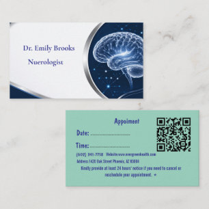 Benutzerdefinierte blaue Neurologe-Visitenkarte mi Visitenkarte