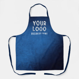 Benutzerdefinierte blaue Schürze mit Logo und Firm