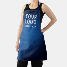 Benutzerdefinierte blaue Schürze mit Logo und Firm