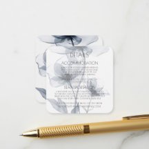 Benutzerdefinierte Blaue Transparente Blumen Detai