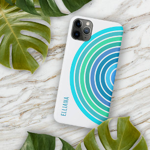 Benutzerdefinierte Blaue Türkisgrüne Violette Weiß Case-Mate iPhone Hülle