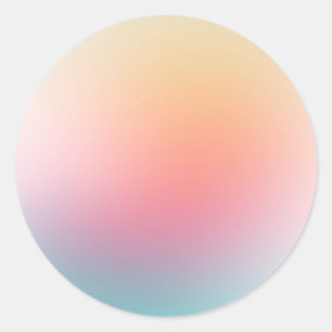 Benutzerdefinierte Blindvorlage Rosa Blau Lila Gel Runder Aufkleber