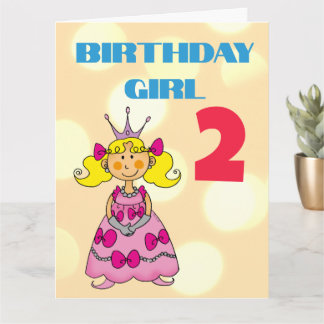 Benutzerdefinierte Blondhaarige Prinzessin zum 2.  Karte
