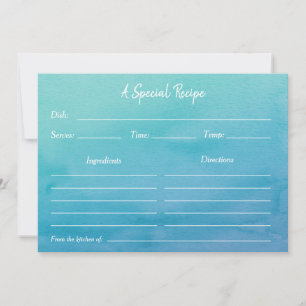 Benutzerdefinierte Blue/Aquamarine Ombre Wasserfar