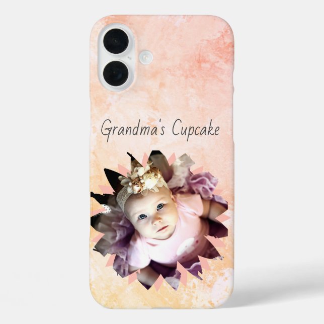 Benutzerdefinierte Blume Form Foto Pastell Wasserf Case-Mate iPhone Hülle (Rückseite)