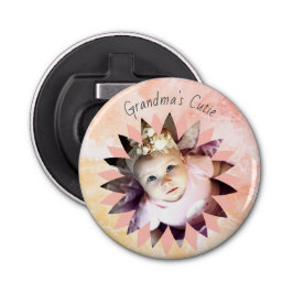 Benutzerdefinierte Blume Foto Pastell Wasserfarbe Flaschenöffner