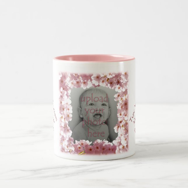 Benutzerdefinierte Blume Tasse Personalisierter Ro (Mittel)