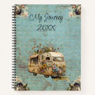 Benutzerdefinierte Blume Trailer Trailer Notizbuch