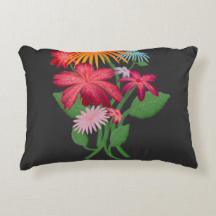 Benutzerdefinierte Blumenbouquet-Ästhetik Boho-Blu Dekokissen