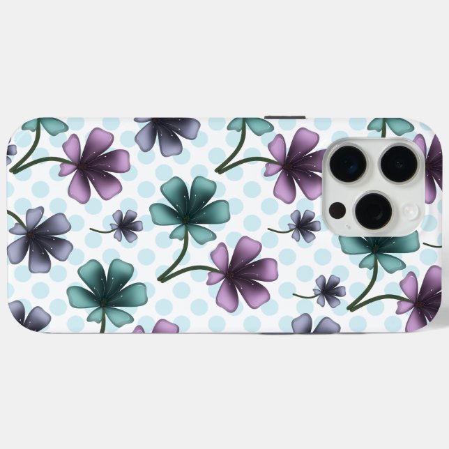 Benutzerdefinierte Blumenmuster-Geschenk-iPhone /  Case-Mate iPhone Hülle (Rückseite (Horizontal))
