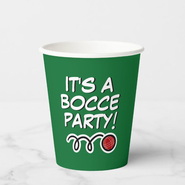 Benutzerdefinierte Bocce Party Cups für Spieler un Pappbecher (Vorderseite)