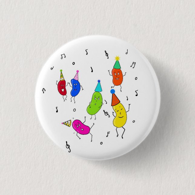Benutzerdefinierte Bohnen. süße Bohnen Button (Vorderseite)