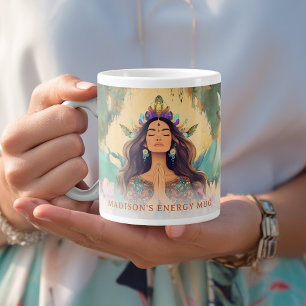 Benutzerdefinierte Boho-Mystik-Energie-Spirituelle Jumbo-Tasse