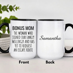 Benutzerdefinierte Bonus-Mama-Definition Lustiges  Tasse