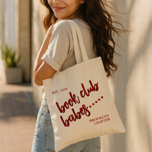 Benutzerdefinierte Book Club Babes-Tragetasche, Ge Tragetasche