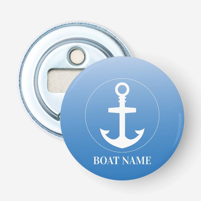 Benutzerdefinierte Bootname-Flaschenöffner, nautis Flaschenöffner (Vorderseite)