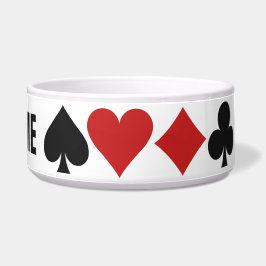Benutzerdefinierte Bowle für den Kartenspieler Napf