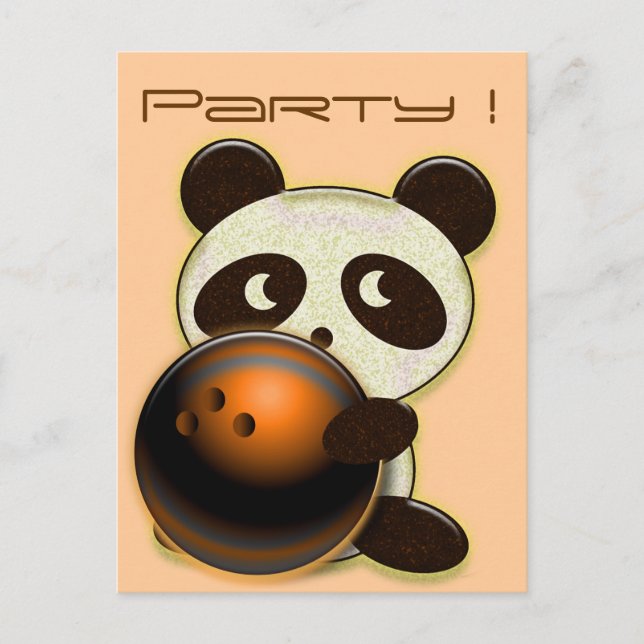 Benutzerdefinierte Bowling-Postkarten Postkarte (Vorderseite)