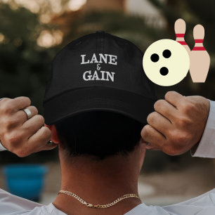 Benutzerdefinierte Bowlingbahn-Geschenke für Spiel Bestickte Baseballkappe