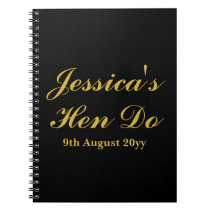 Benutzerdefinierte Briefe an das Bride Hen Do Trip Notizblock