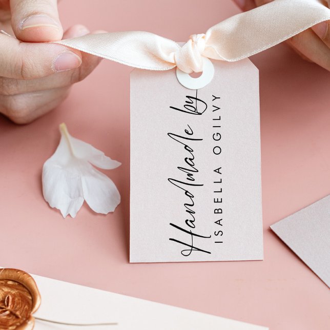 Benutzerdefinierte Briefmarke "Handmade by" - Eleg Gummistempel (Von Creator hochgeladen)