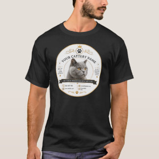 Benutzerdefinierte British Shorthair-Zucht T-Shirt