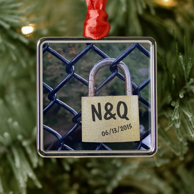 Benutzerdefinierte Brückensperre für Liebe Ornament Aus Metall (Baum)
