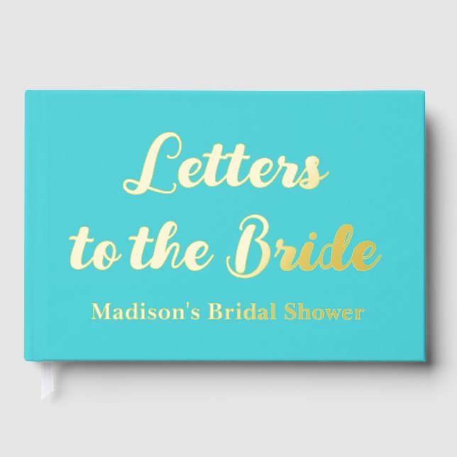 Benutzerdefinierte Buchstaben an das Bride Hen Do- Gästebuch (Vorderseite)