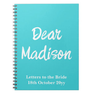 Benutzerdefinierte Buchstaben an das Bride Hen Do- Notizblock