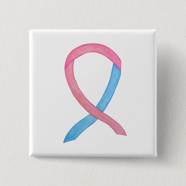 Benutzerdefinierte Buttone für rosa und blaue Warn Button (Vorderseite)
