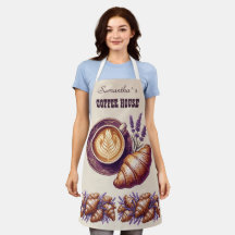 Benutzerdefinierte Cafe Merch Vintage Croissant Mi